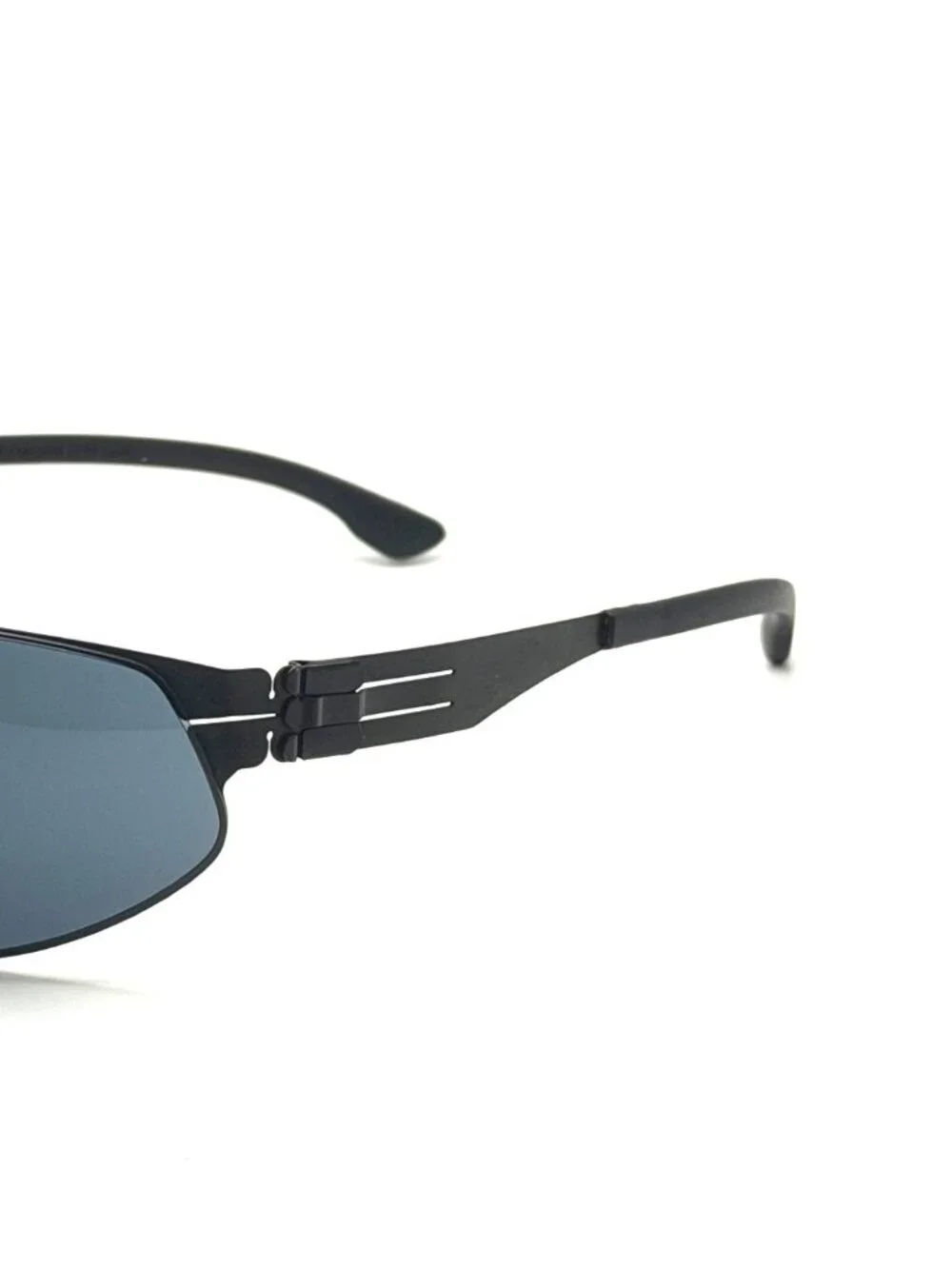 NEW IC! BERLIN REESE BLACK/GREY UNISEX SUNGLASSES 66MM 12 135